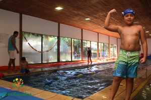 Curso de natación intensivo 2018 en clínica Los Canelos, Rancagua